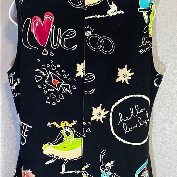Casual Black Sleeveless Crew Neck Mini Sheath Dress - Picture 5 of 7